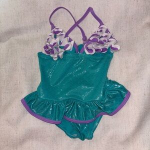 Floatimini Teal and Purple Kids Swim One Piece